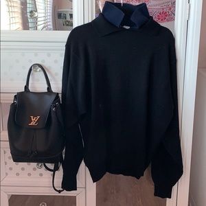 Nancy Heller Cashmere Double Collar Sweater